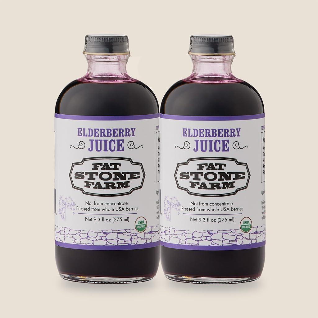 Organic Elderberry Juice 2X 9.3 fl. oz (New)