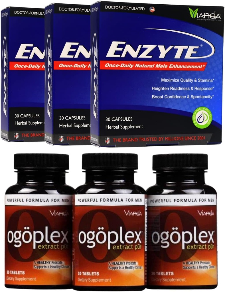 Enzyte® + Ogoplex® Bundle ← Enhancement Masculino Natural + Prostate " Climax Enhancement - 90 Day Supply of each Brand