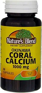 Nature's Blend Okinawa Coral Calcium 1,000 mg 60 Caps