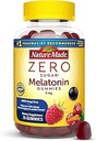 Nature Made Zero Sugar Melatonin 5mg Sleeping Gummies for Adults Extra Strength, 100% Drug Free Sleep Aid, Aspartame Free, 70 Sugar Free Melatonin Gummies, 70 Day Supply