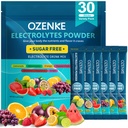 Electrolytes Packets de polvo, 30 Sticks Hydration Packets Sugar Gratis, Electrolyte Drink Mix Travel Electrolyte Packets for Rapid Hydration, 6 Flavors