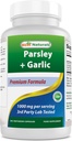 Best Naturals Parsley y Ajo 1000 mg por Servir 250 cápsulas vegetarianas. Gluten Free and Non-GMO.