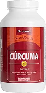 Santo Remedio Turmeric, apoya la salud conjunta y la respuesta inflamatoria saludable al ejercicio, libre de gluten, vegetariano, libre de lactosa, sin sabores artificiales, 270 cápsulas, 90 piezas