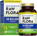 La verdad de la naturaleza Flora cruda Probiótico con prebióticos Silencio 50 Billion CFU viv Daily Digestive Capsules ¦ Vegetarian &amp; Gluten Suplemento gratis para hombres y mujeres