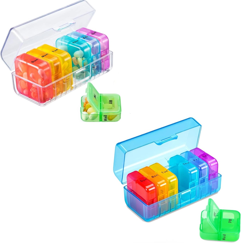 Organizador de píldoras 2 veces al día