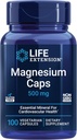 Life Extension L-Glutamine 500mg and Magnesium 500mg Capsules Bundle, Amino Acid and Mineral Supplements, 200 Vegetarian Capsules