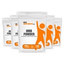 BulkSupplements.com HMB Powder - as Calcium HMB, Beta-Hydroxy Beta-Methylbutyrate - HMB Powder Suplementos, Gluten Free - 1000mg por Serving, 5kg (11 lbs) (Pack of 5)