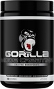 Mente gorila Cretina Monohydrate Polvo micronizado, Tamaño del músculo mejorado, potencia de salida y fuerza, 5 gramos por servicio, 100 servicios