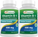 Best Naturals Vitamin B1 as Thiamine Mononitrate 500 mg Tablets (120 Count (Pack of 2))