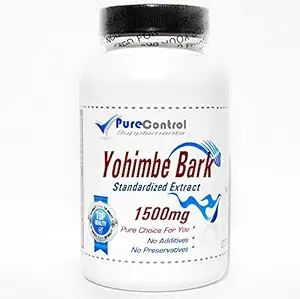 Yohimbe Bark Standardized Extract 1500mg // 200 Capsules // Pure // por PureControl Supplements