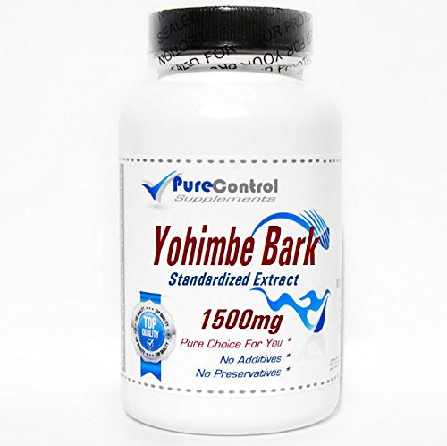 Yohimbe Bark Standardized Extract 1500mg // 200 Capsules // Pure // por PureControl Supplements