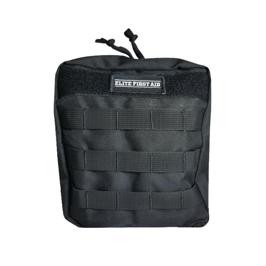 Elite First Aid 60-Piece Emergency Trauma Kit/IFAK Kit, MOLLE-Compatible Tactical First Aid Kit with Tourniquet for Car, Home, Camping, and More (91629)