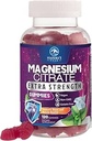 Magnesio Citrate Suplemento Gummies - High Absorption Magnesium Gummy para Adultos &amp; Niños, Magnesio Citrate Suplementos para Hueso, Salud muscular, Apoyo al Corazón, Vegan, Gluten Gratis, No GMO - 120 Gummies