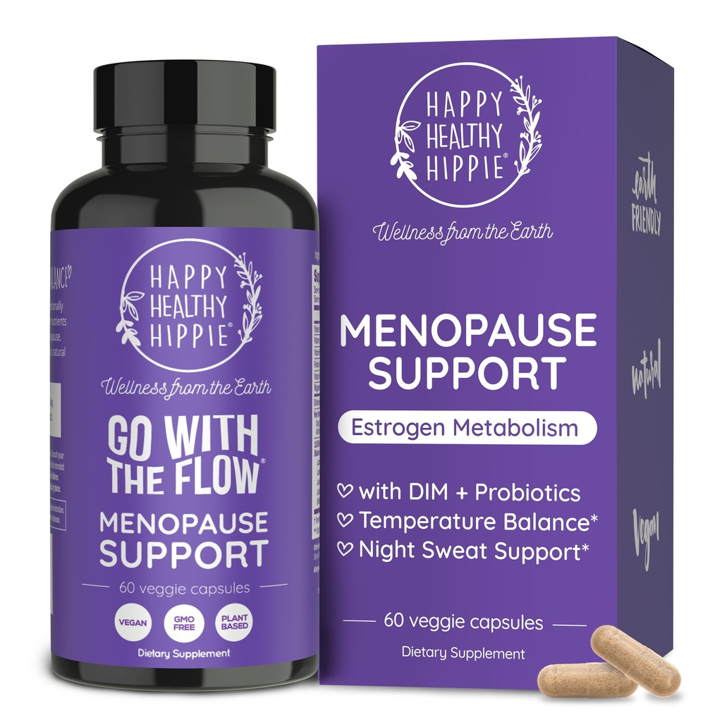 Menopause Supplements for Women – Estrogen Metabolism for Hot Flashes & Night Sweats | DIM + 10 Billion CFU Probiotics Blend with Dong Quai | Mood Swings & Hormone Balance Support, 60 Ct