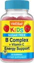 BuenoSí Niños Vitamina B Complejo Azúcar Gummies gratis ← Vitamin C, ácido fólico tóxico Immune and Energy Support ¦ Strawberry Flavor  60 Con