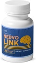 Nervolink - Suplemento 100% Natural para Nerve-Support & Energy Boost, con Reishi, Shiitake y los Mushrooms Mane de León, Made in USA, Non - GMO - 60 cápsulas, 1 mes de suministro