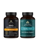 Antigua Nutrición SBO Gut Restaurar Probióticos Capsules, 60 Conde + Leaky Gut Capsules, 60 Conde