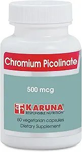 Karuna Chromium Picolinate 500mcg 60 Vegetarian Capsules