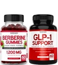Berberine Gummies with Ceylon Cinnamon (60 Gummies) Premium Sugar-Free Ceylon Cinnamon Suplemento y GLP-1 Suplemento (60 Conde) Apoyo Gut Health & Metabolism - Non GMO &amp; USA Made