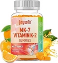 Vitamin K2 MK-7 Gummies 100mcg, Extra Strength K2 Vitamin Supplement for Bone & He-Art Support, Chewable Natural Orange Flavor, Non GMO, Vegan, 60 Gummies