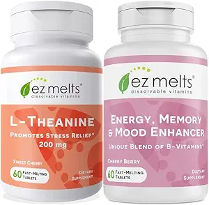 EZ Melts Essential Mood Bundle, Sugar-Free, Suministro de 1-2 meses