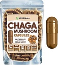 XPRS Nutra Chaga Mushroom Capsules - Premium USDA Chaga Mushrooms Capsules- Encapsulado Chaga Mushroom Powder for an Immunity Boost - Vegan Friendly Superfood for Chaga Tea and Beverages - 180 Count