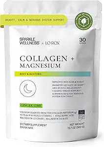 Collagen Magnesium Rest + Restore (Honey Lemonade) [30 Serves] TEN VERISOL Bioactive Collagen Peptides, Magnesium Glycinate & Taurate Salts ← Lauren Roxburgh Rest + Restore ← Calming Beauty Routine