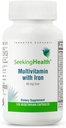 Buscando Multivitaminas de Salud con Hierro, 45 mg Hierro Chelatado, Vitaminas de B Activo Plus L-5-MTHF, soporta sistema de inmunología saludable y producción de energía, cápsulas vegetarianas (120 cápsulas)*