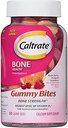 Caltrato Calcio &amp; Vitamina D3 Suplemento Gummy Bites Cereza Negra, Naranja, Fresa - 50 Ct., Pack de 6