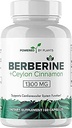 Pure Berberine Supplement - 1300mg Berberine with Ceylon Cinnamon for Metabolism & Immune System Support - 60 Servings
