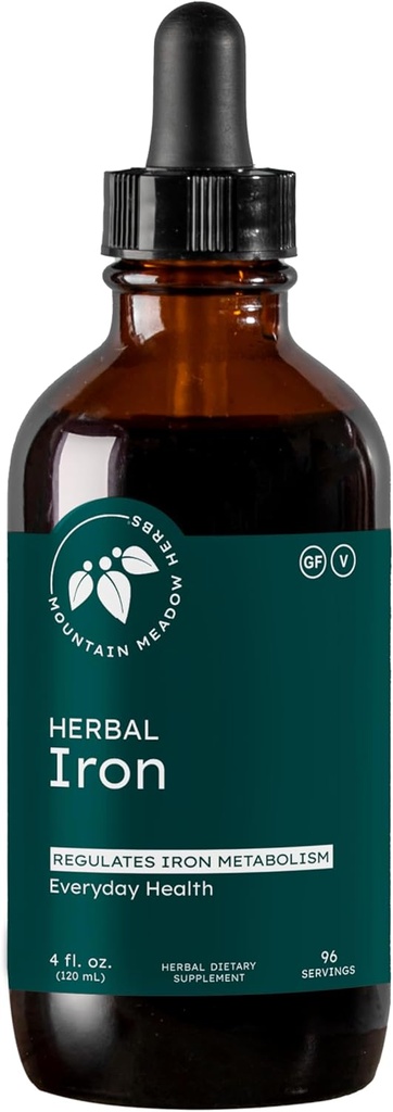 Hierbas de prado de Montaña - Hierba Herbal - 4 oz - Herbs suave para apoyar y regular el metabolismo de hierro y la absorción