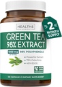 EGCG Green Tea Extract Capsules - Super High Potency Green Tea Pills Antioxidant Rich Formula Empaquetado con Polyphenols Catechins &amp; EGCG - 500mg Por Capsule - Non-GMO &amp; Made in the USA (2 Month Supply)
