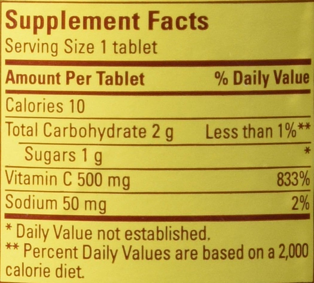 Natural Made Vitamina C 500mg 250 cuenta