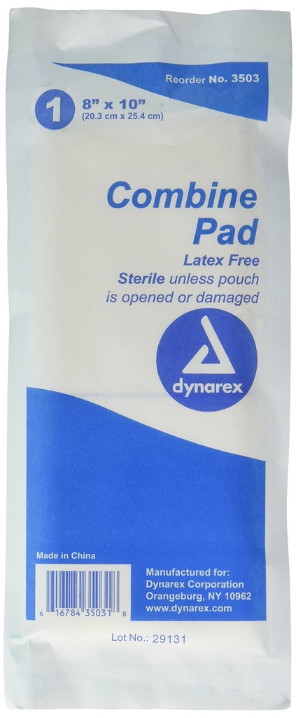 Combine Sterile Pads Abdominal, Size: 8 Inches X 10 Inches - 24 ea
