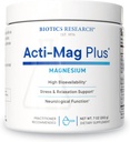 Biotics Research Acti-Mag PlusTM Highly Bioavailable Powdered 400mg Magnesium Formula, 5g / Serving, Optimizes Stress Response, Promotes Relaxation, Healthy Energy Levels, Muscular Comfort 7 Oz
