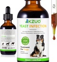 Tratamiento de la infección de levadura natural para perros - Tratamiento eficaz de la infección del oído de perros " Alivio de la alergia, reduce la inflamación, alivia la picazón, combate las infecciones, mejora la piel de la cabra