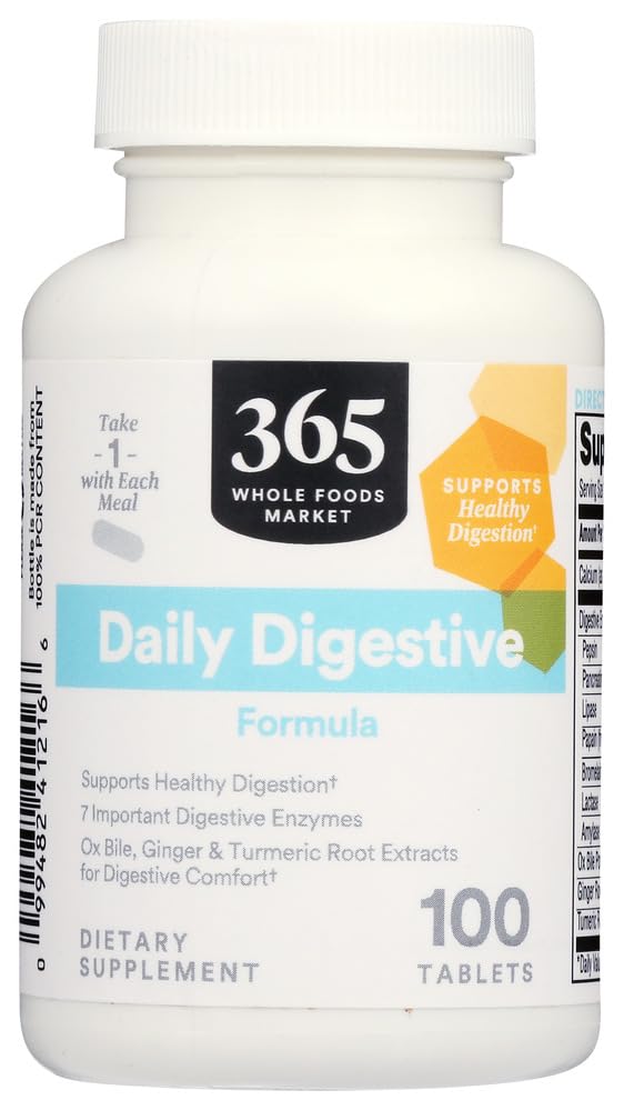 365 por Whole Foods Market, Digestive Daily Formula, 100 Tablets