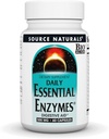 Fuente Naturales Esencial Enzimas 500mg Bio-Alineados Múltiples Enzyme Suplemento Herbal Defense for Digestion, Gas, Constipation &amp; Bloating Relief - Supports A Strong Immune System - 60 cápsulas