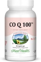 Maxi Health CO Q10 100mg - Coenzyme Q10 Suplemento - Heart Health - 90 Liquid Capsules - Kosher,LCQ