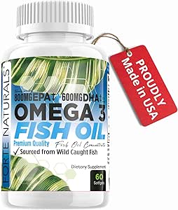 Omega 3 aceite de pescado 2000mg alta potencia 800mg EPA DHA 600mg BURPLESS Suplemento No GMO Omega 3 Suplementos de ácido graso alta aceite de pescado para perros gatos humanos hechos en EE.UU.