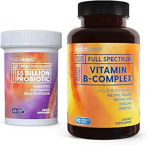BioEmblem Vitamina B-Complex " Probióticos para Mujeres " Hombres