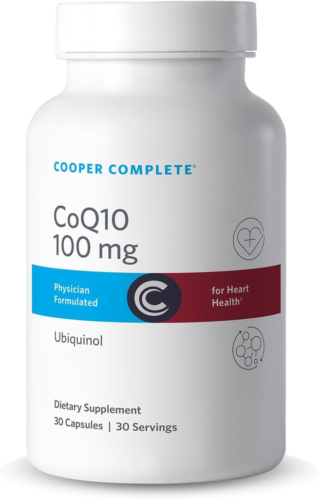 Cooper Complete - CoQ10 100 mg - CoEnzyme10 Ubiquinol Suplemento - 30 cápsulas Pack de 1