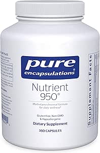 Pure Encapsulations Nutrient 950 | Multivitamin Mineral Supplement to Support Physiological Functions and a Healthy Lifestyle* | 360 Capsules