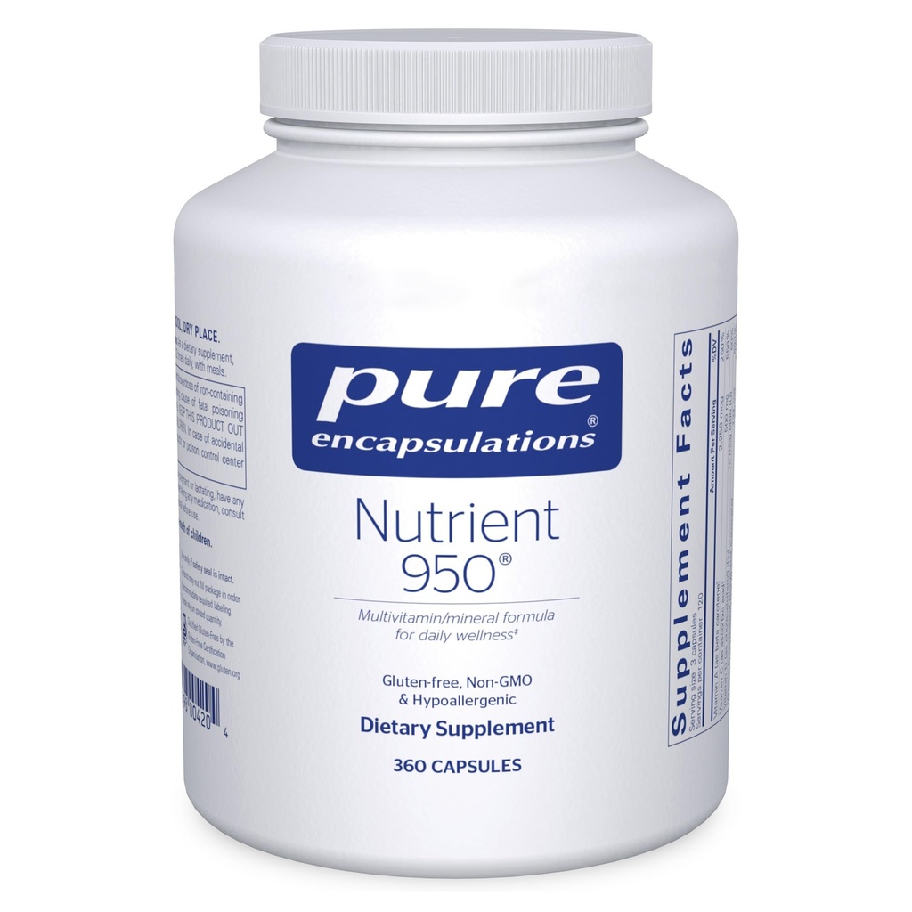 Pure Encapsulations Nutrient 950 peru Multivitamin Mineral Supplement to Support Physiological Functions and a Healthy Lifestyle* ← 360 Capsules
