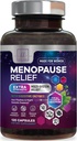 Suplementos de menopausia para Mujeres con Dong Quai, Chaste Berry, Black Cohosh, 8 millones de probióticos CFU - Hot Flash Night Sweats " Menopause Relief Probiotic for Vaginal, Digestive Health - 120 cápsulas
