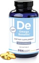 PRN DE Omega 3 Suplemento - 240 Softgels, 60-Day Supply - rTG Omega 3 ácidos grasos con EPA 1680mg, 560mg DHA &amp; Vitamina D para la piel, articulación, ojo &amp; corazón salud