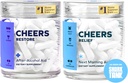 Cheers R plagaR Combo Silencioso Restaurar + Alivio TENIENDO Mejor Después de Beber &amp; Apoyar Su Vida DHM, L-Cysteine, Milk Thistle, Ginger, White Willow Bark, Caffeine, L-Theanine TEN 12 Doses Cada ← Suplementos
