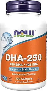 DHA-250, 50% DHA 120 Softgels (Pack of 2)