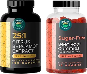 Citrus Bergamot Extract 25:1 and Sugar-Free Beet Root Gummies Bundle