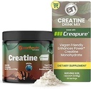 EarthNutri Creatine Monohydrate Powder - Pura Creatina Suplemento para la fuerza muscular, fuerza y rendimiento - No GMO, libre de azúcar, libre de aditivos - para hombres &amp; mujeres, saboreado 250g